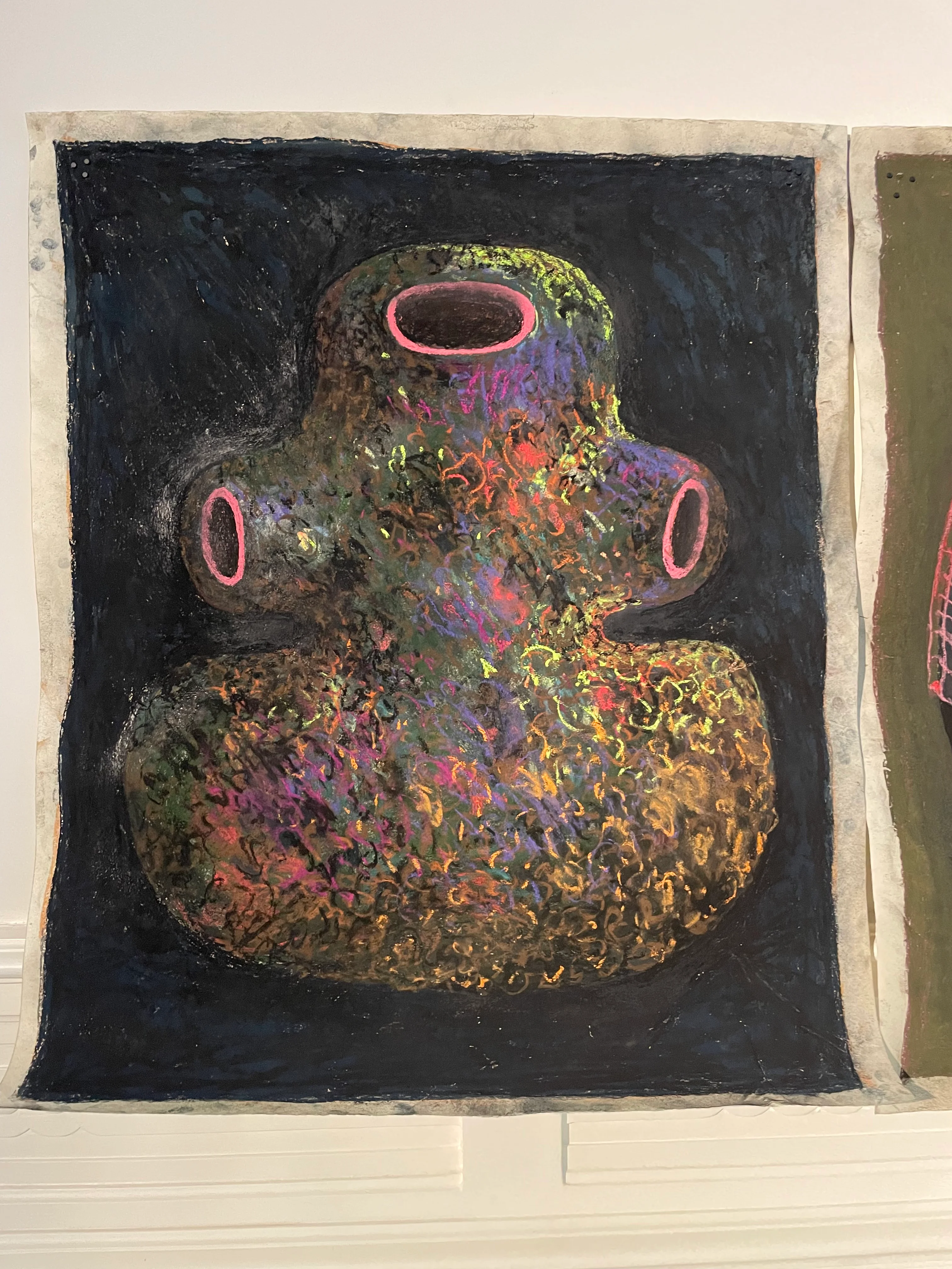 Crinoline 1, Christophe Boulanger, Pastel sur papier Kozo