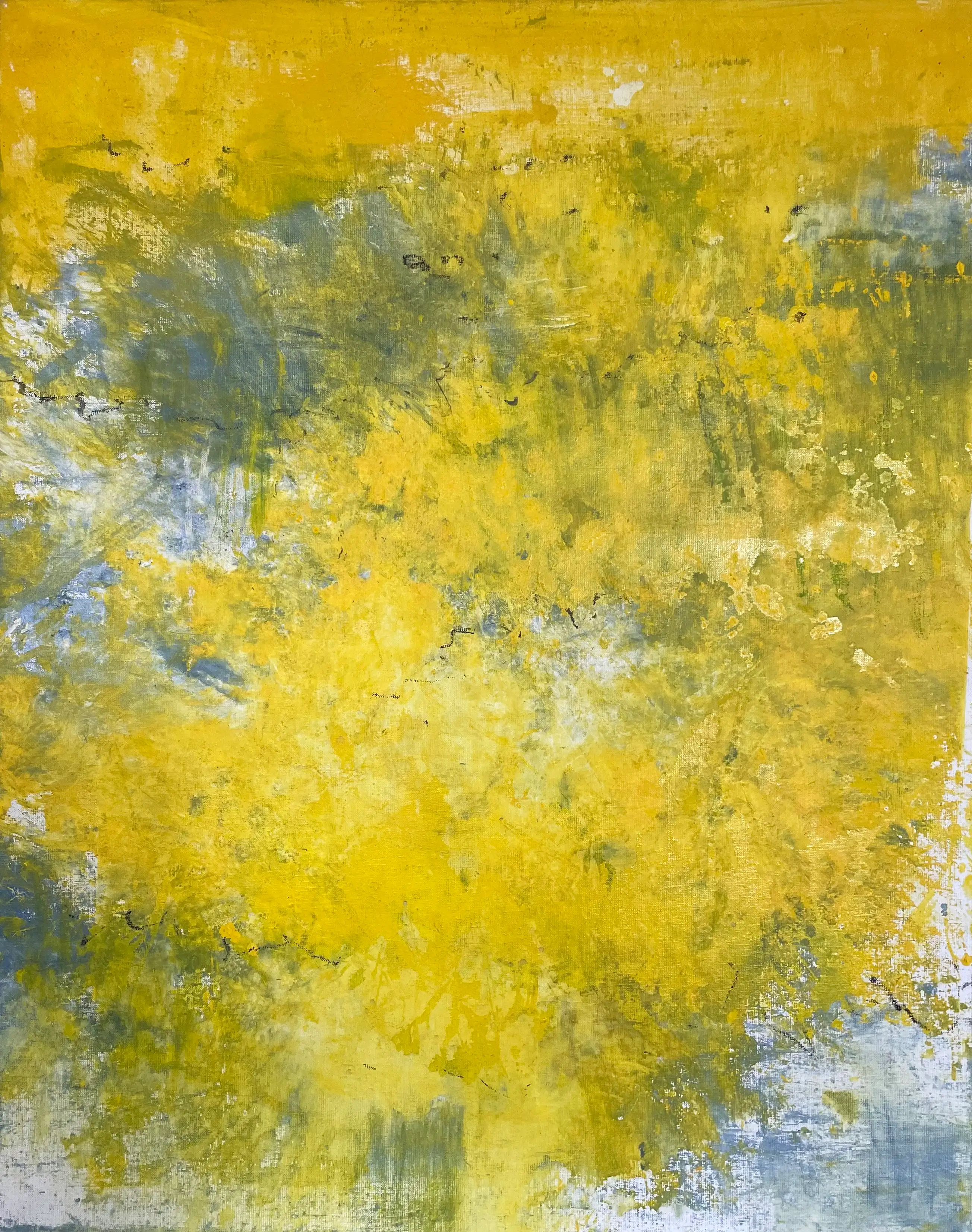 À fleur, huile sur toile, Cédric Carré, Villa Sonneville