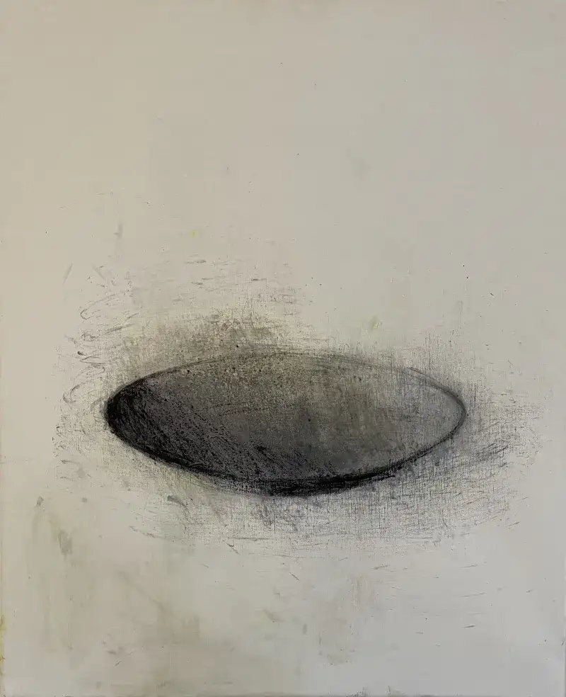 Paysage (Bassine), Huile sur toile, 73x60cm, Cedric Carre, Villa Sonneville, refB07