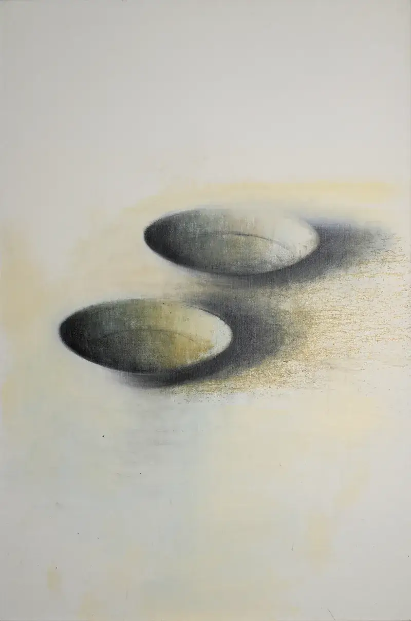 PAYSAGE (Bassine), huile sur toile