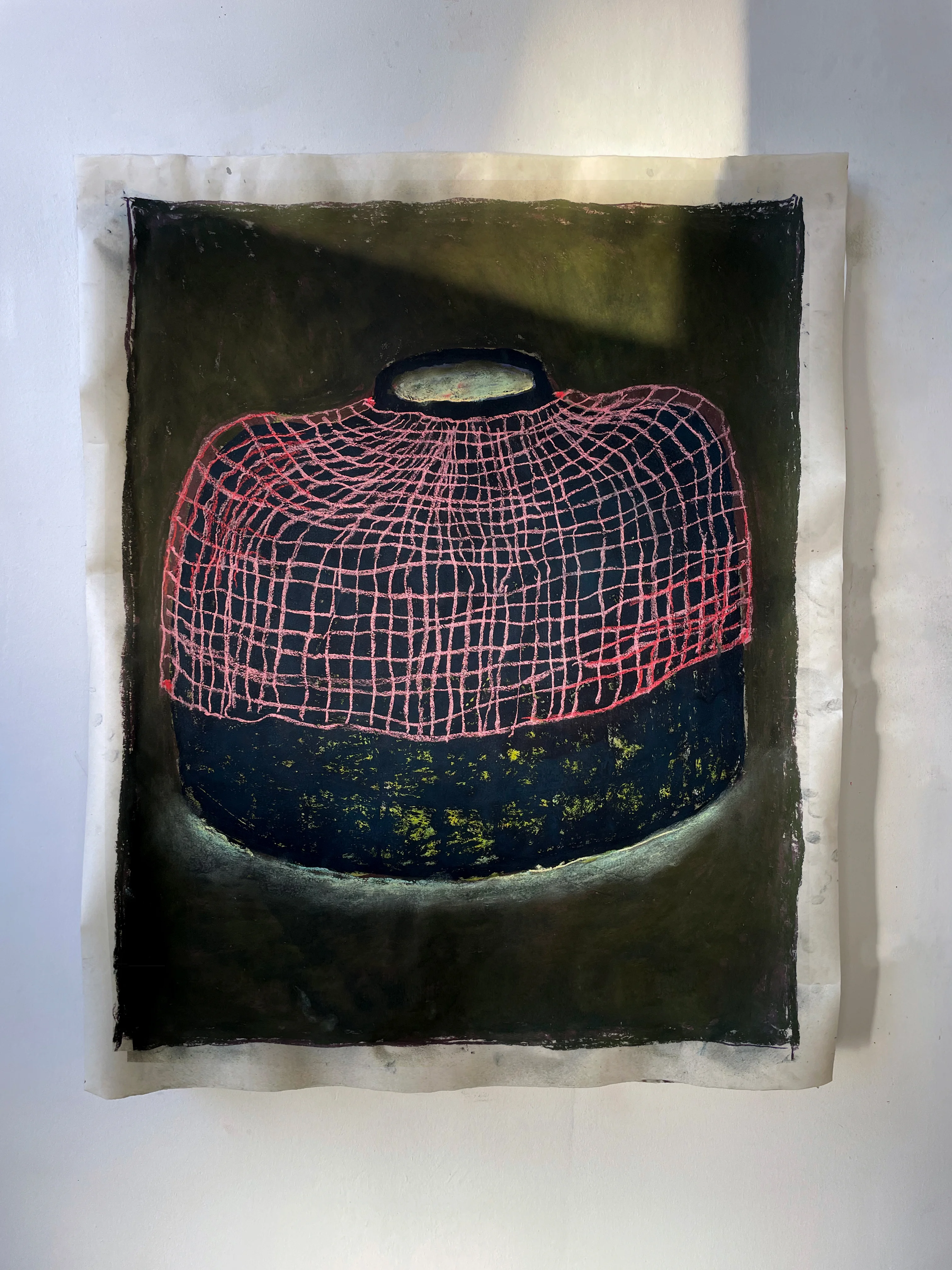 Crinoline 2, Christophe Boulanger, Pastel sur papier Kozo