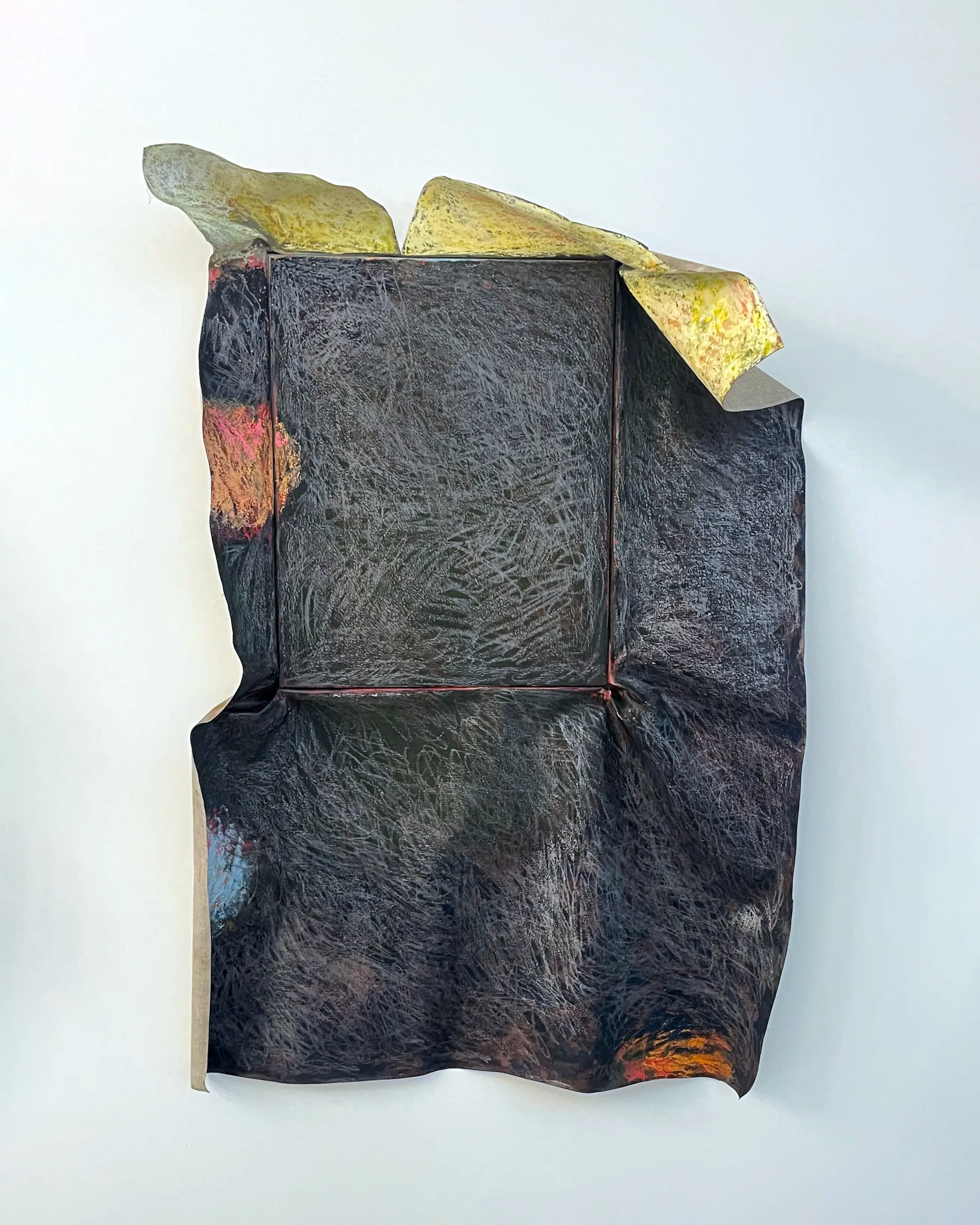 Las flores La noire, Christophe Boulanger, Pastel sur toile