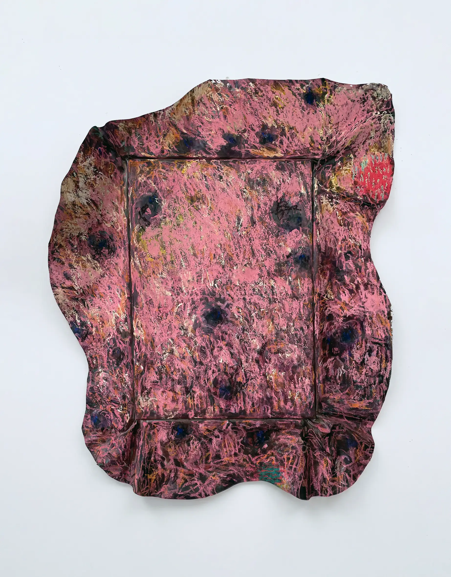 Las flores La rose, Christophe Boulanger, Pastel sur toile