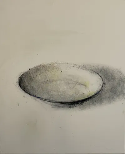 Paysage (Bassine), Huile sur toile, 73x60cm, Cedric Carre, Villa Sonneville, refB01