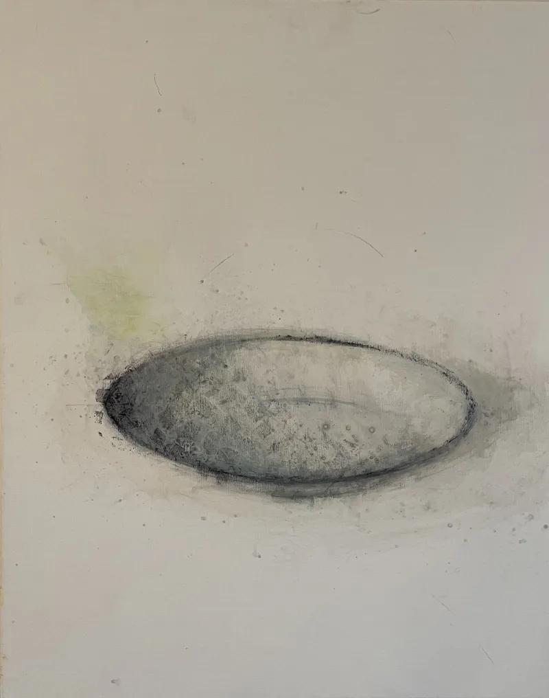 Paysage (Bassine), Huile sur toile, 73x60cm, Cedric Carre, Villa Sonneville, refB05